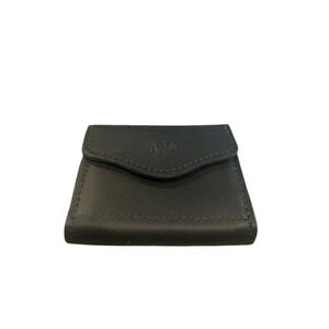 Portland Leather Goods Small Bozeman Wallet Smooth Black New